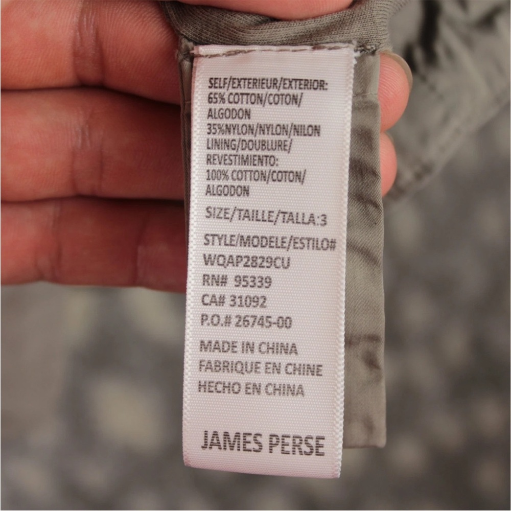 James Perse Standard Hooded Parka Full Zip Jacket Womens Size 3 Beige Yosemite - Picture 6 of 14